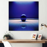 Bowling Indigo Impact - Bowling Canvas Wall Art