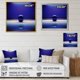 Bowling Indigo Impact - Bowling Canvas Wall Art