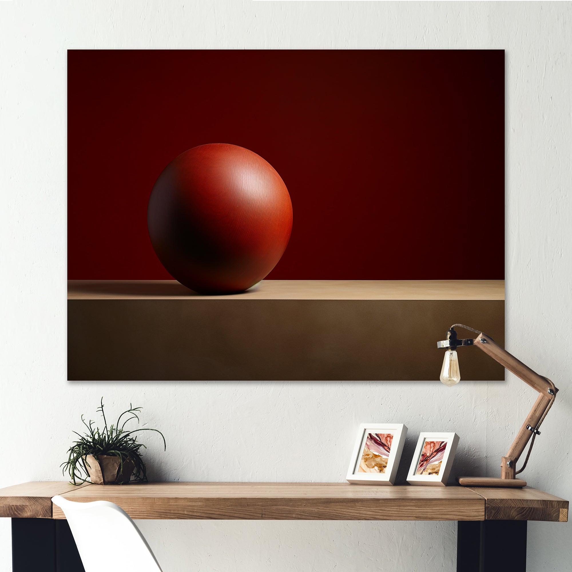 Maroon Momentum Ball - Bowling Canvas Wall Art