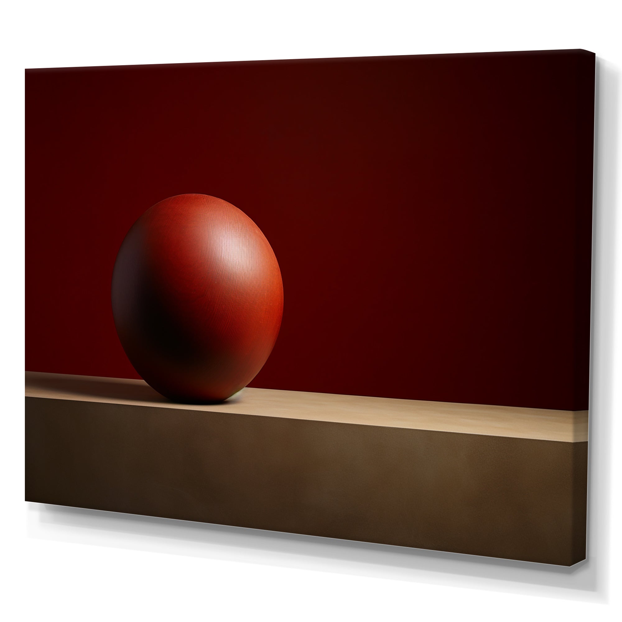 Maroon Momentum Ball - Bowling Canvas Wall Art