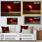 Maroon Momentum Ball - Bowling Canvas Wall Art