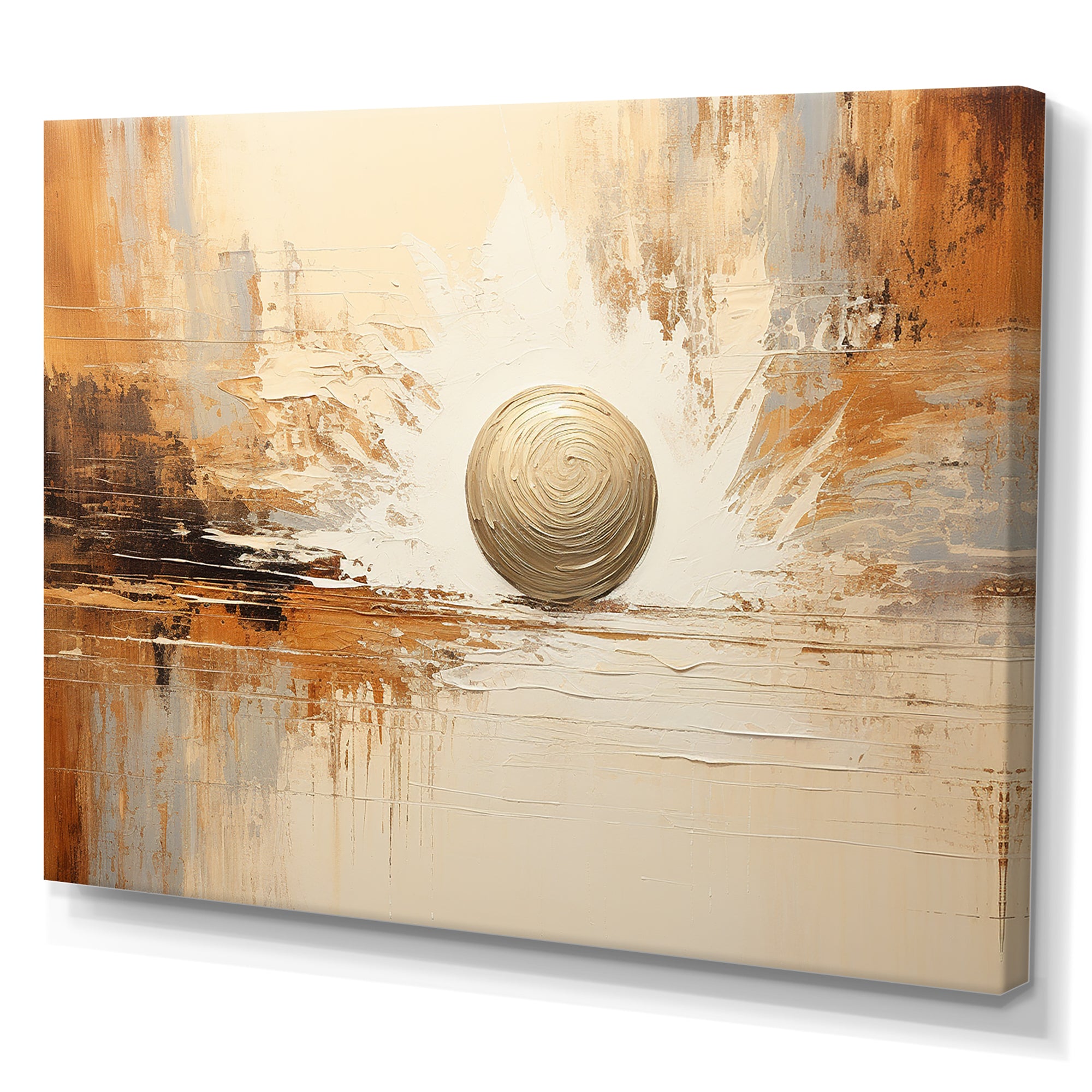 Beige Minimalism Bowling - Bowling Canvas Wall Art