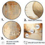 Beige Minimalism Bowling - Bowling Canvas Wall Art