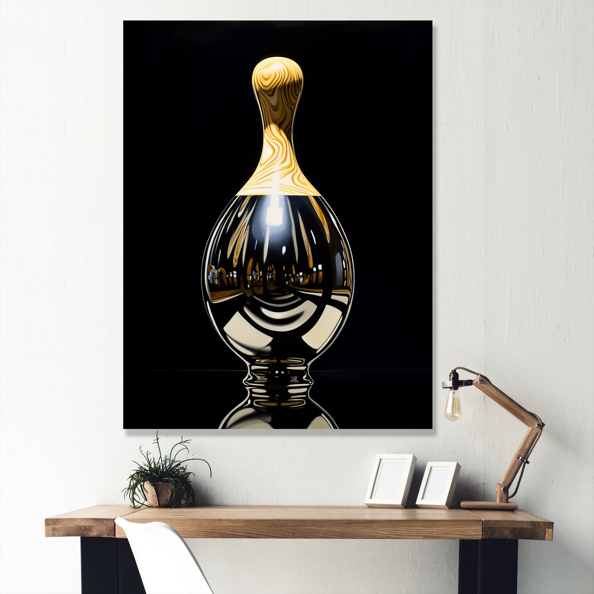 Onyx Overturn - Bowling Canvas Wall Art
