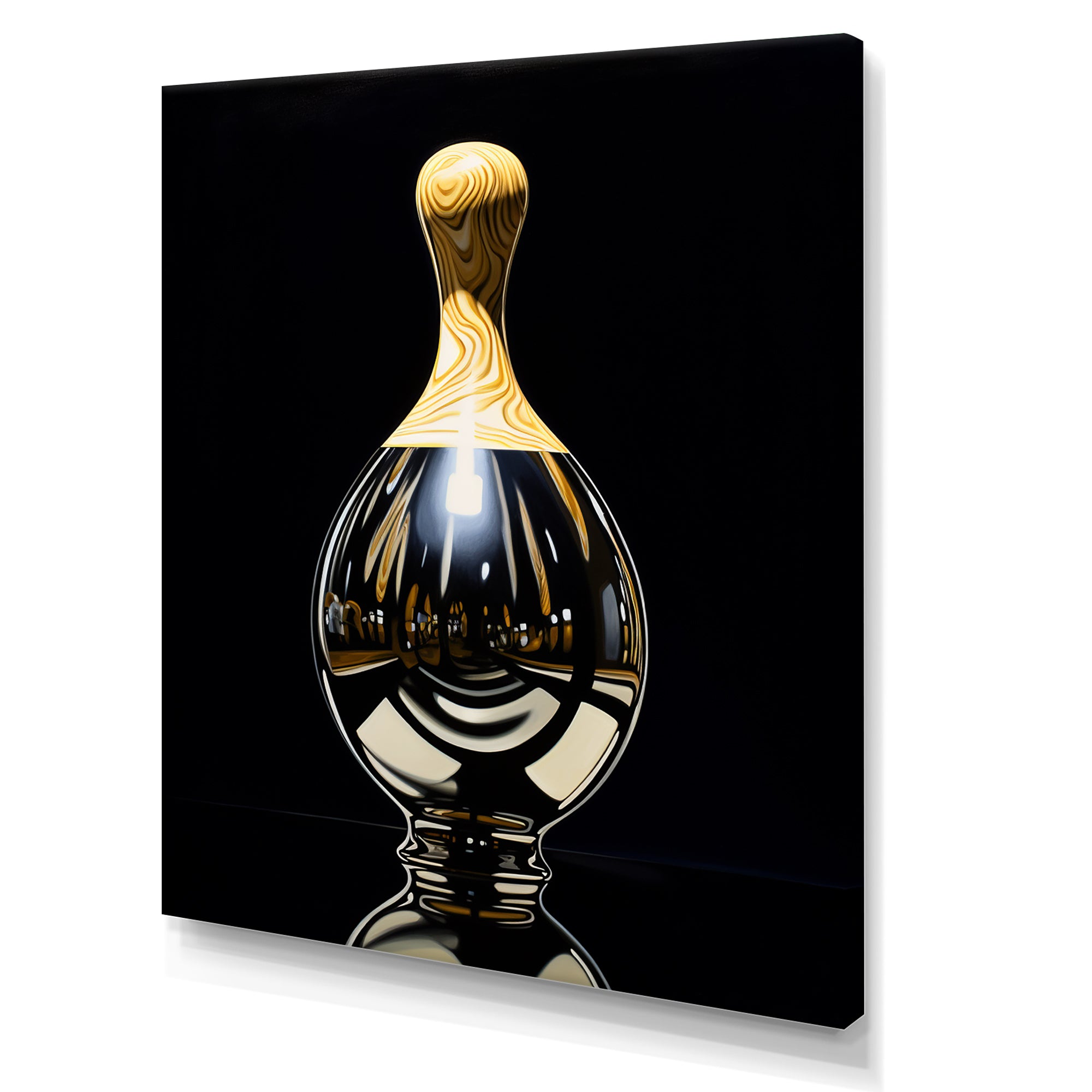 Onyx Overturn - Bowling Canvas Wall Art
