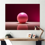 Pink Rose Roll - Bowling Canvas Wall Art