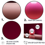 Pink Rose Roll - Bowling Canvas Wall Art