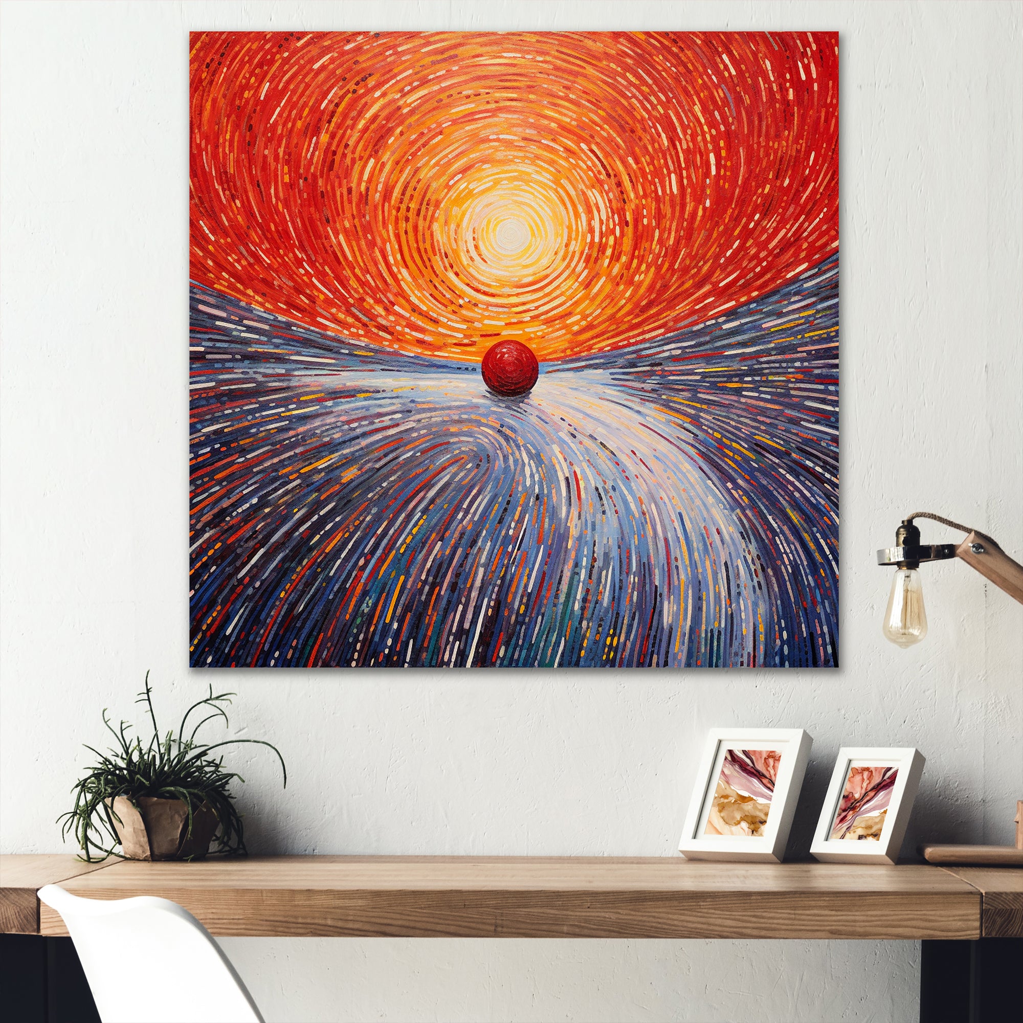Ruby Roll Opposite Magnetic Poles - Bowling Canvas Wall Art