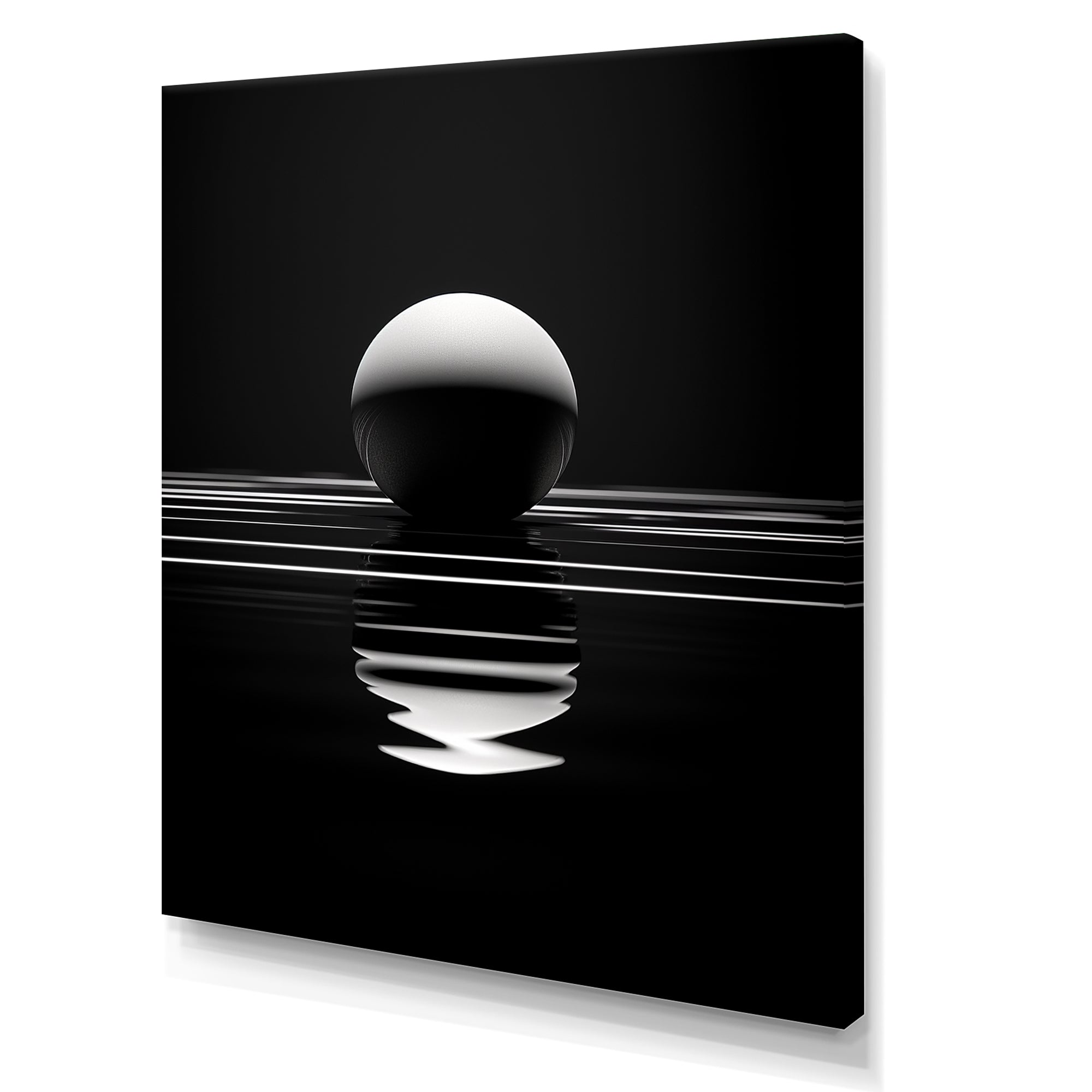 Sapphire Strike Ball Reflection - Bowling Canvas Wall Art