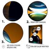 Sapphire Strike Ball Reflection I - Bowling Canvas Wall Art