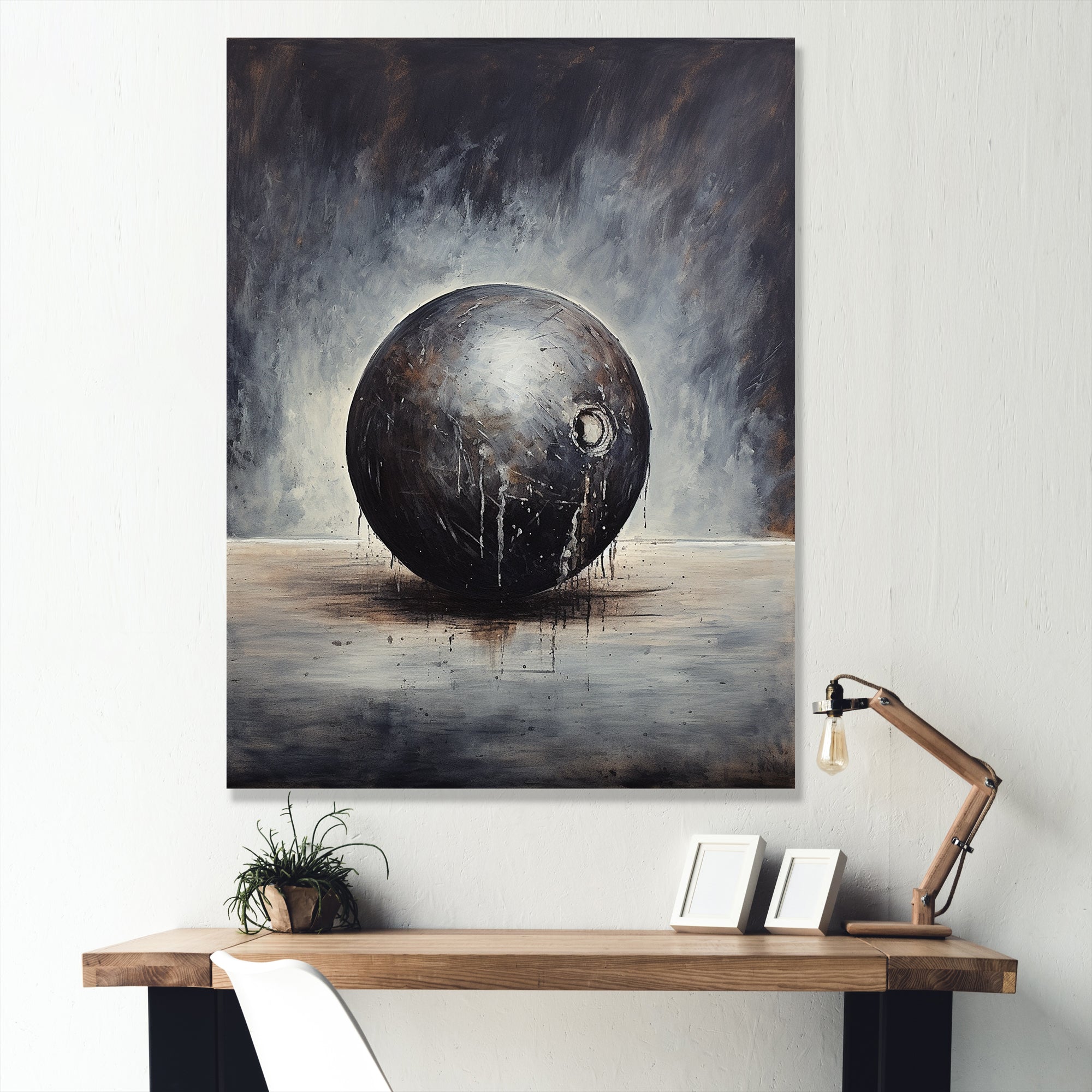 Bowling Slate Strike - Bowling Canvas Wall Art