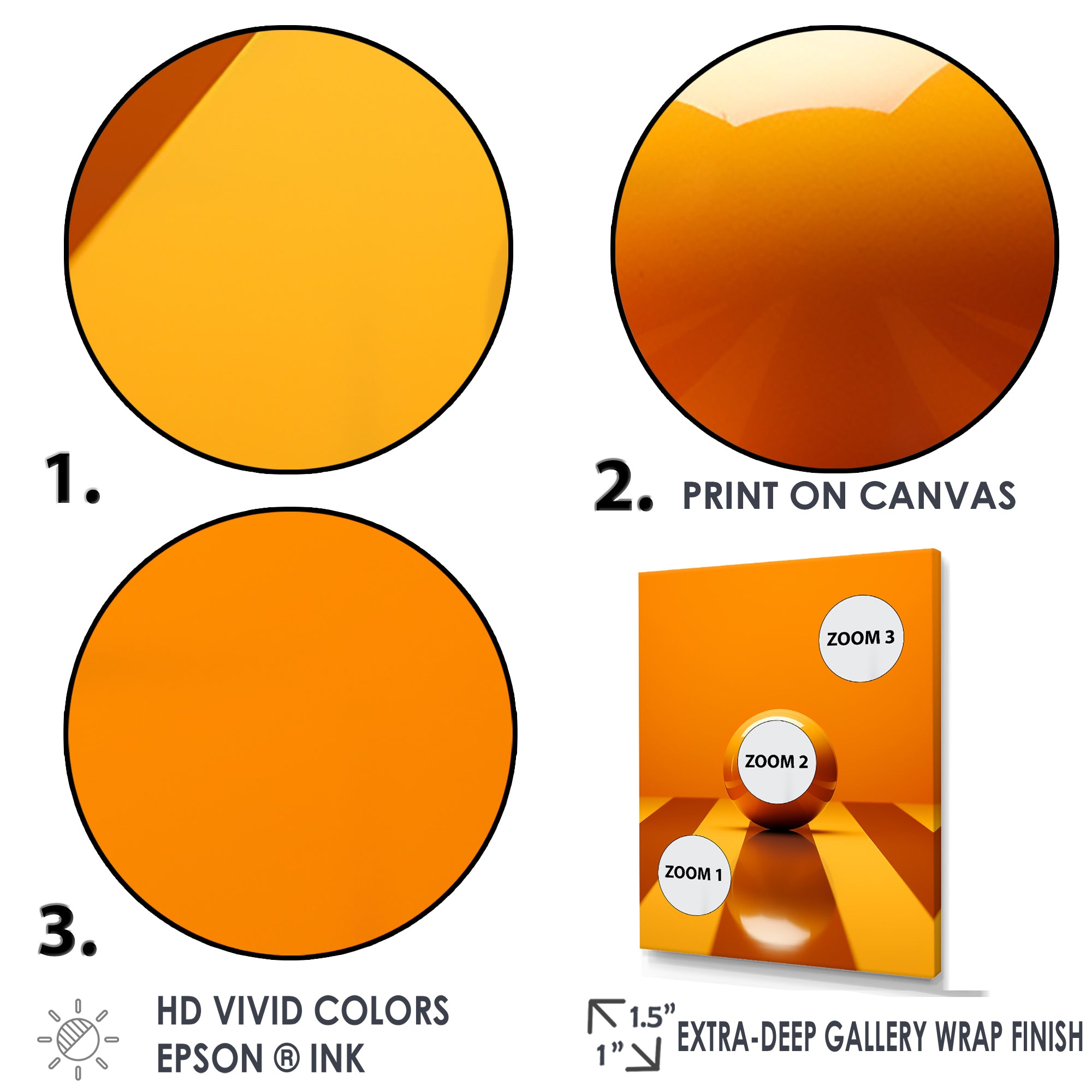 Bowling Tangerine Triumph - Bowling Canvas Wall Art