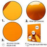 Bowling Tangerine Triumph - Bowling Canvas Wall Art