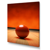 Bowling Tangerine Triumph I - Bowling Canvas Wall Art