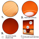 Bowling Tangerine Triumph I - Bowling Canvas Wall Art