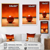 Bowling Tangerine Triumph I - Bowling Canvas Wall Art