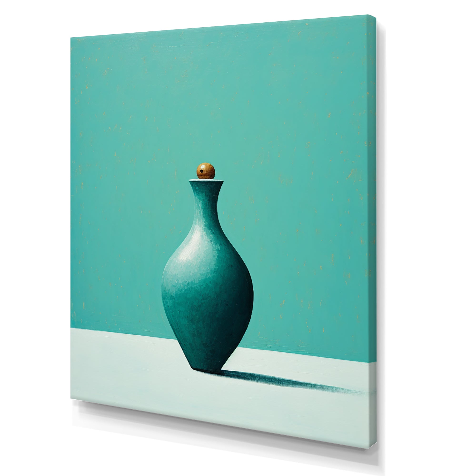 Turquoise Tenpin - Bowling Canvas Wall Art