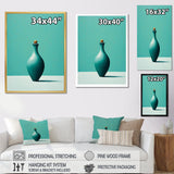 Turquoise Tenpin - Bowling Canvas Wall Art
