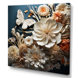 Textured Layers Mixed Media Dance - Butterfly Canvas Wall Art