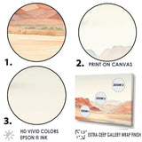 Minimalism Canyon View I - Landscapes Canvas Wall Art