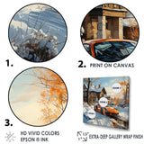 Exotic Car Charm In Winter - Car Exotic Canvas Wall Art