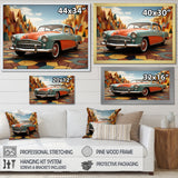 Cubist Interpretation Of A Vintage Car - Car Vintage Canvas Wall Art
