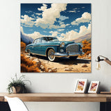 A Surrealism Vintage Car - Car Vintage Canvas Wall Art