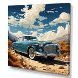 A Surrealism Vintage Car - Car Vintage Canvas Wall Art