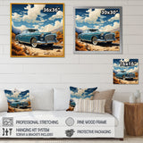 A Surrealism Vintage Car - Car Vintage Canvas Wall Art