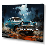 Abstract Car Vintage Vitality - Car Vintage Canvas Wall Art