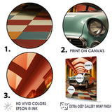 Pimp My Ride Retro Car - Car Vintage Canvas Wall Art