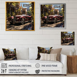Expressionist Vintage Car Spirit - Car Vintage Canvas Wall Art