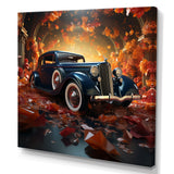 Expressionist Car Vintage Verve - Car Vintage Canvas Wall Art
