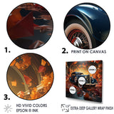 Expressionist Car Vintage Verve - Car Vintage Canvas Wall Art
