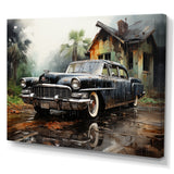 Noir Vintage Car Elegance - Car Vintage Canvas Wall Art