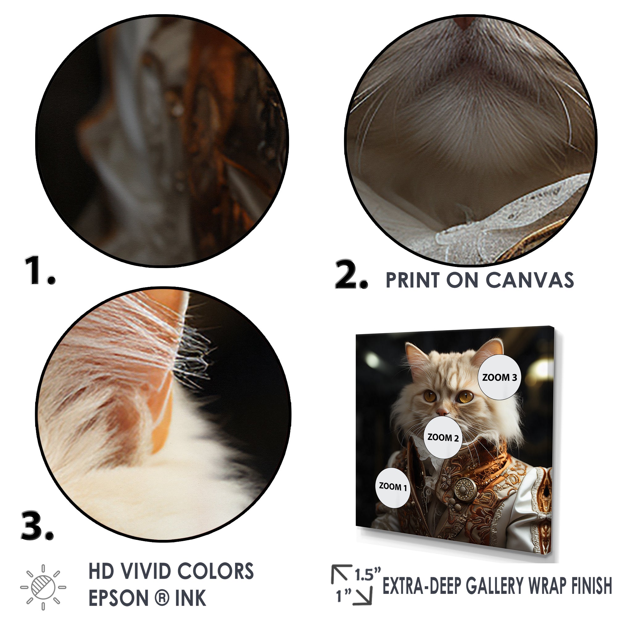 Elegance Cat Dressed In Suit - Beige Cat Wall Art