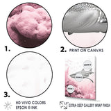 Pink And Grey Shark Dance - Shark Wall Decor