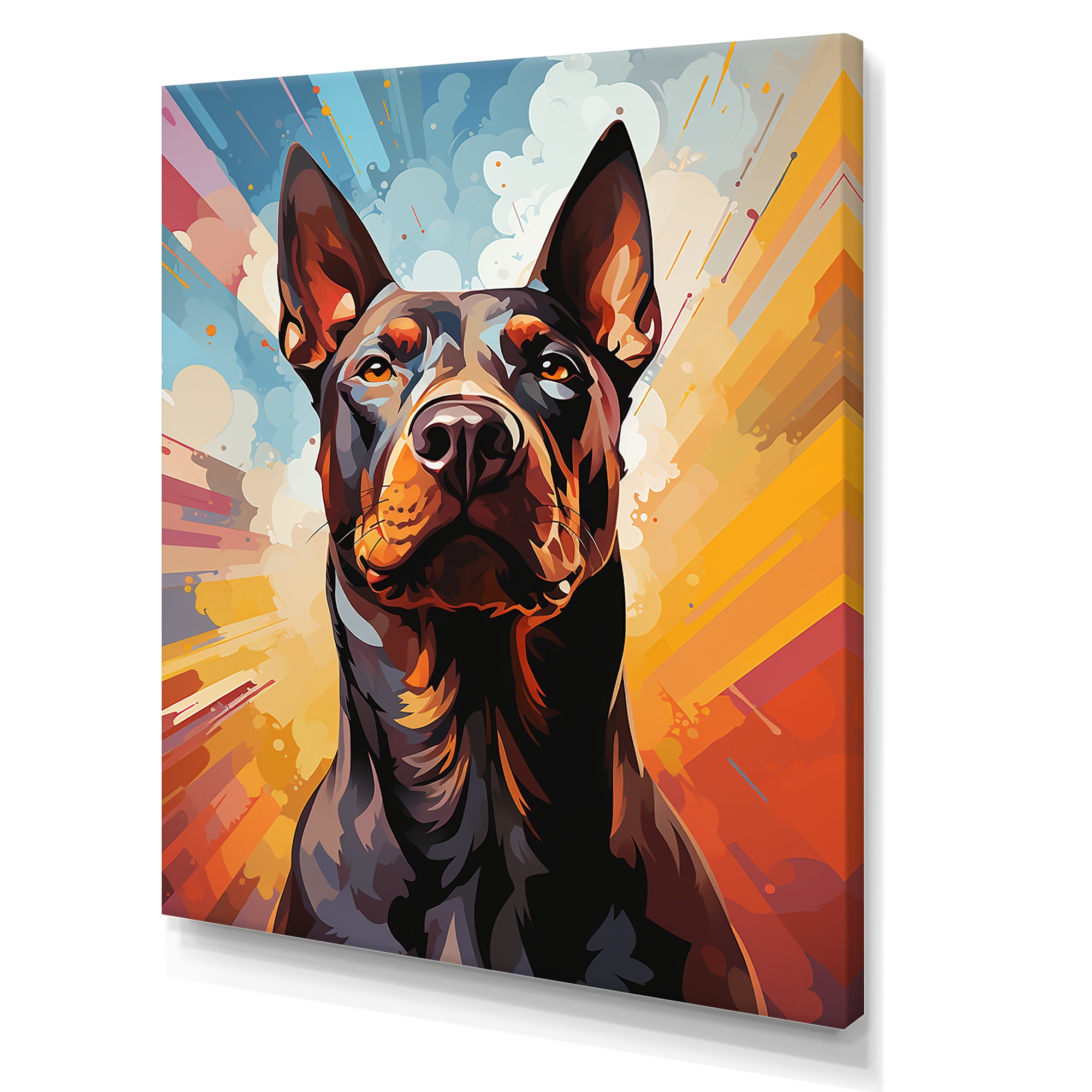 Bull Terrier Boldness - Dog Wall Art Prints