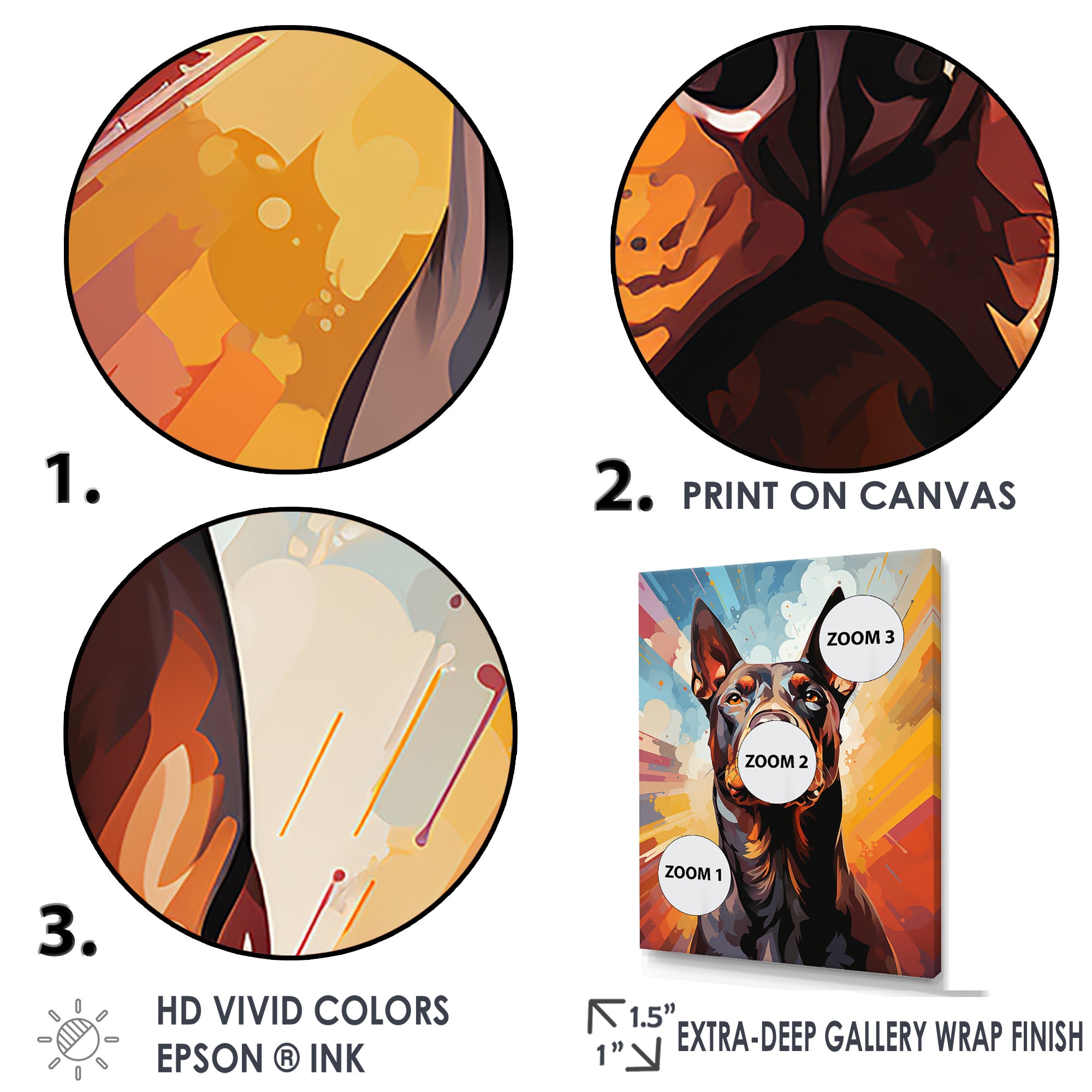 Bull Terrier Boldness - Dog Wall Art Prints