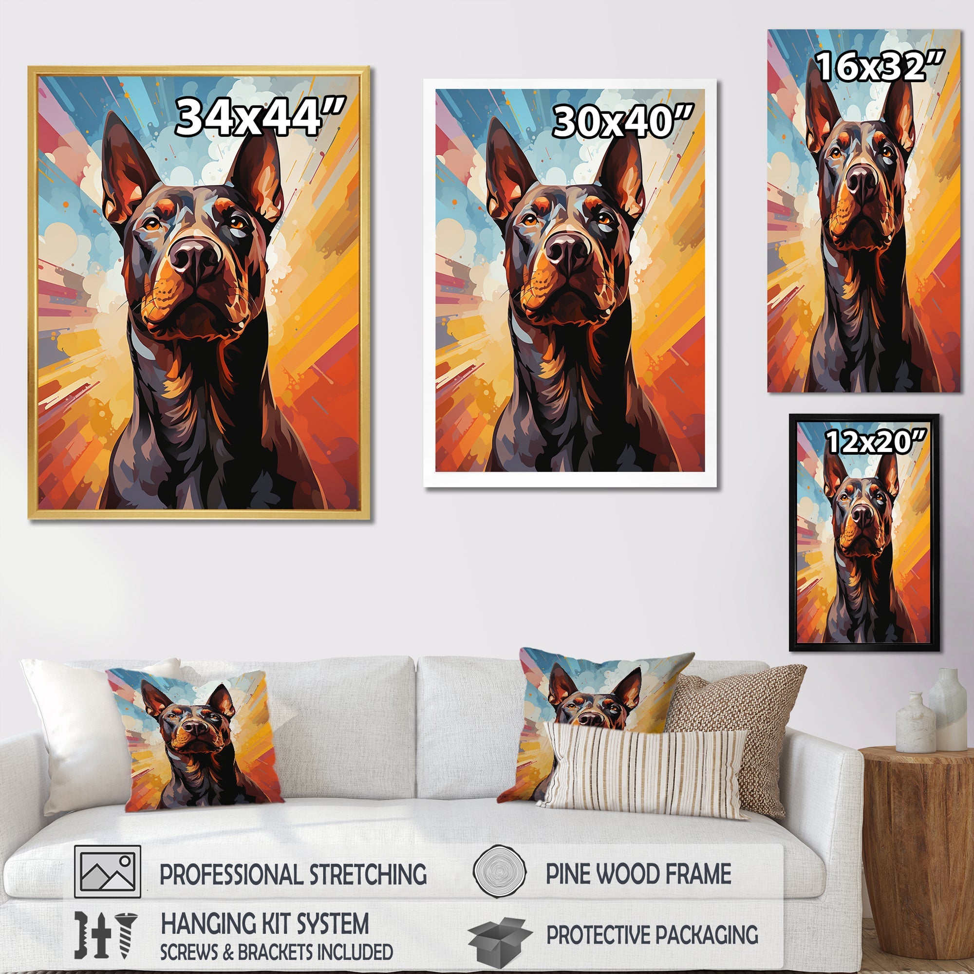 Bull Terrier Boldness - Dog Wall Art Prints