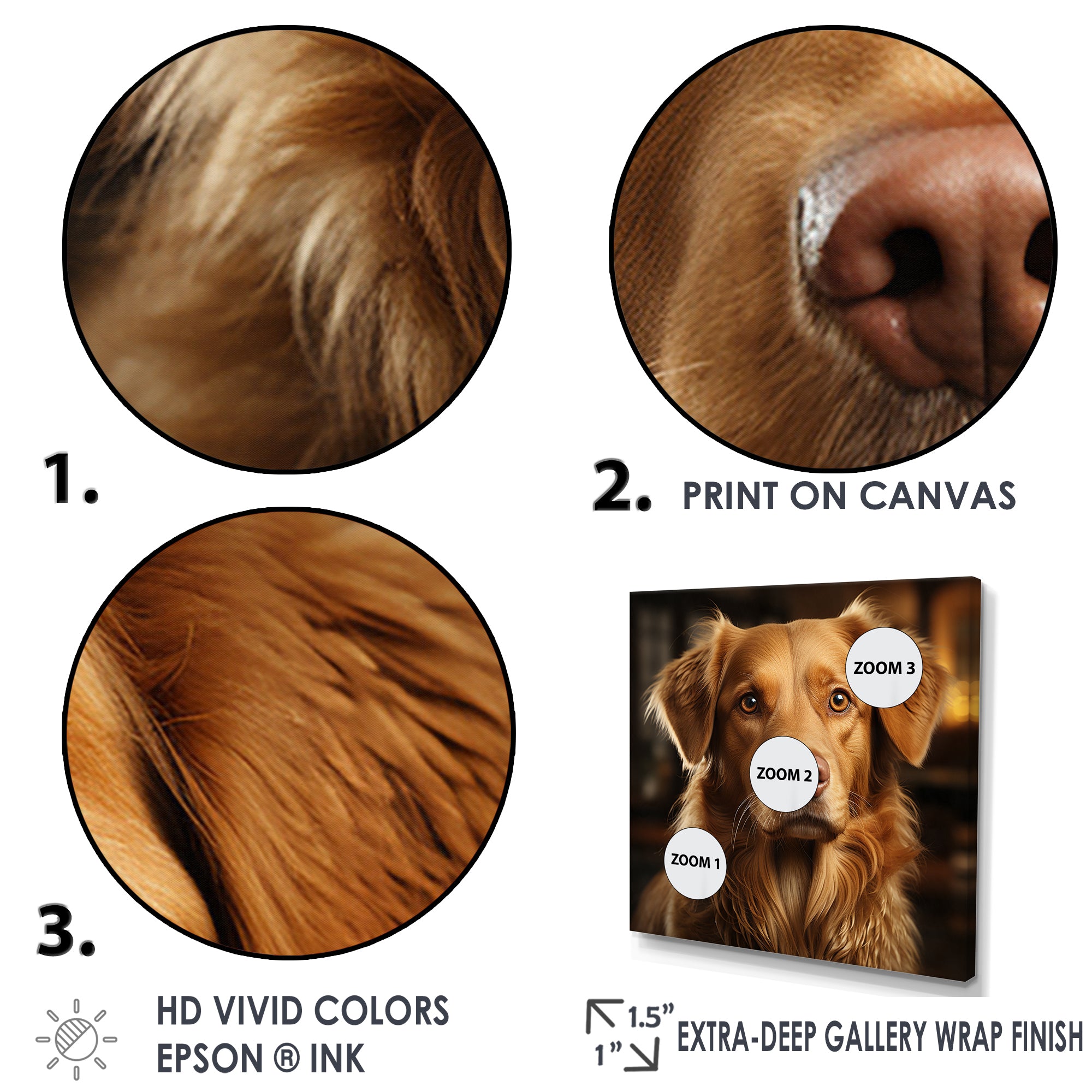 Dog Golden Grace - Brown Dog Wall Art