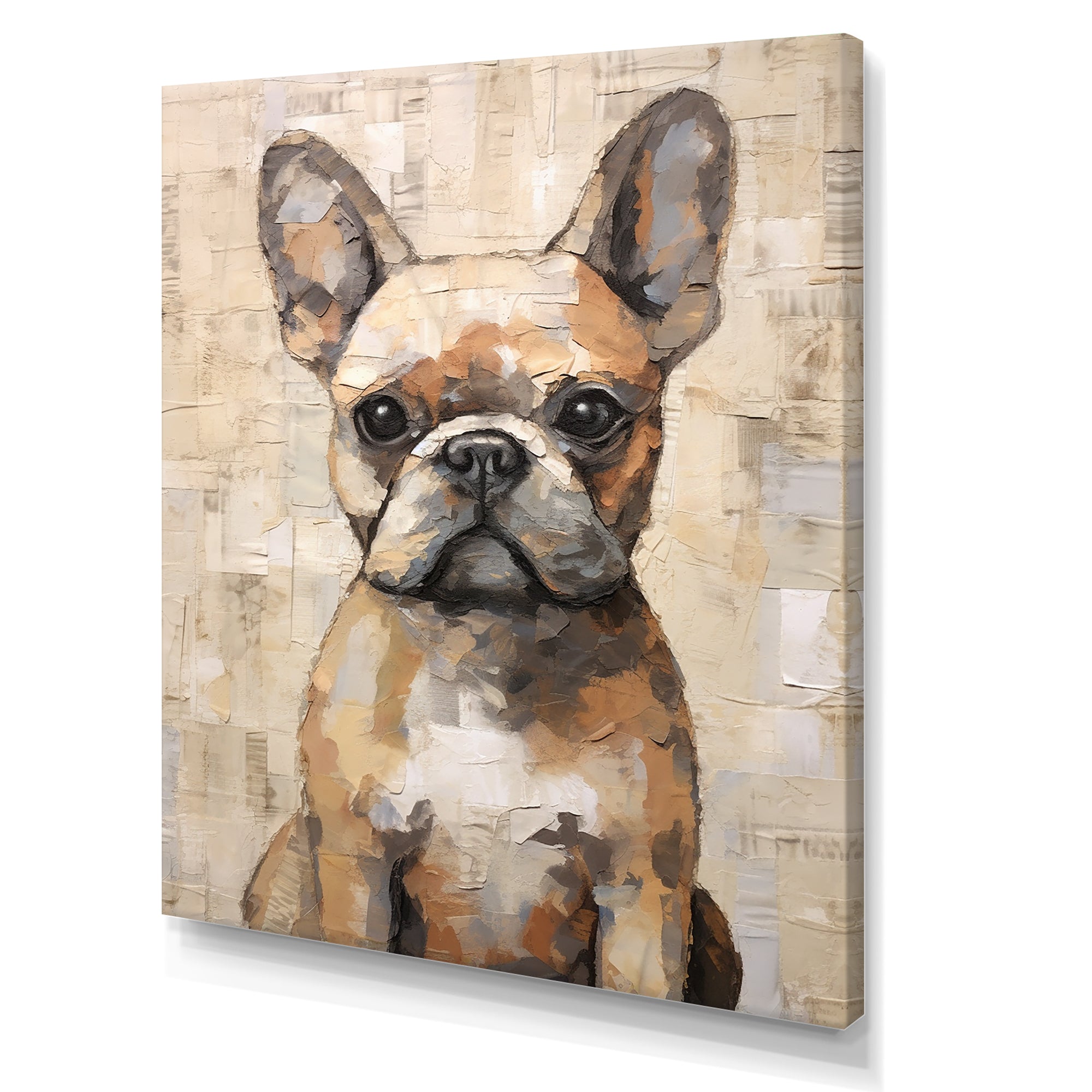 Boston Terrier Playful Portrait - Dog Wall Decor