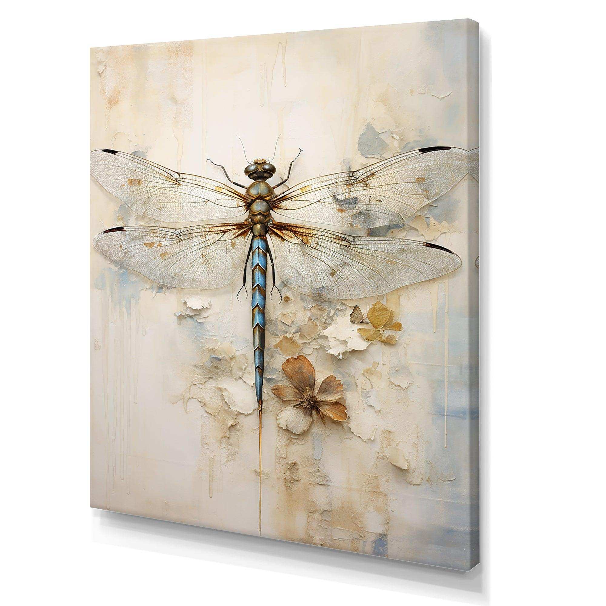 Dragonfly Delight III - Animals Canvas Wall Art
