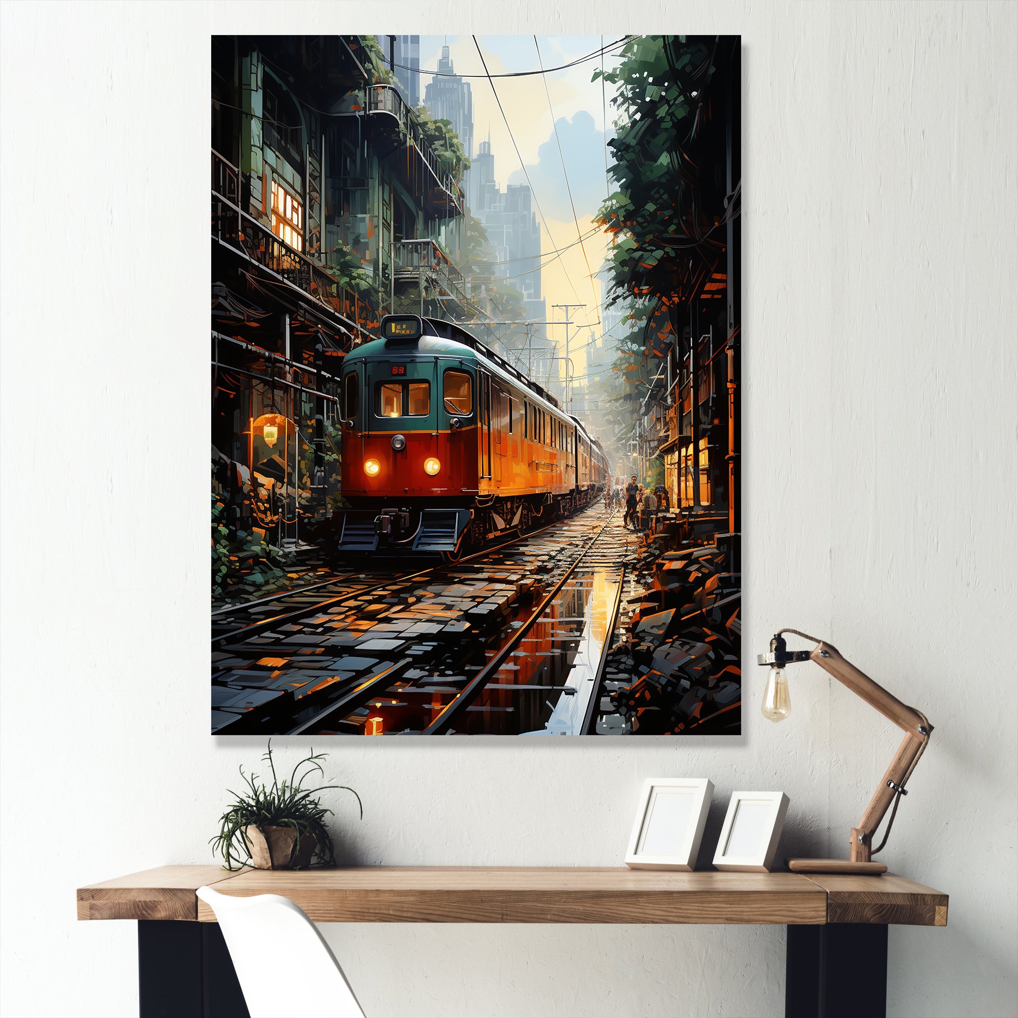 Luxurious Relaxing Train Journey I - Train Canvas Wall Art