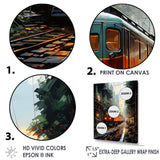 Luxurious Relaxing Train Journey I - Train Canvas Wall Art