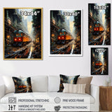 Luxurious Relaxing Train Journey I - Train Canvas Wall Art