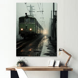 Comforting Moody Train Journey - Train Canvas Wall Art