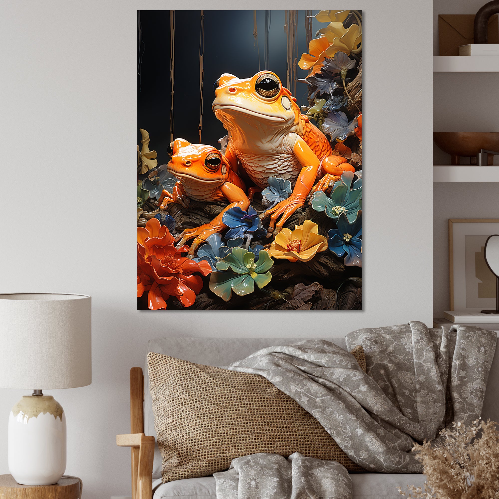Expressionist Frog Spirit - Frog Wall Decor