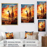 Giraffe African Horizon - Giraffe Wall Art Prints