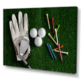Golf Set Collage - Golf Canvas Wall Art